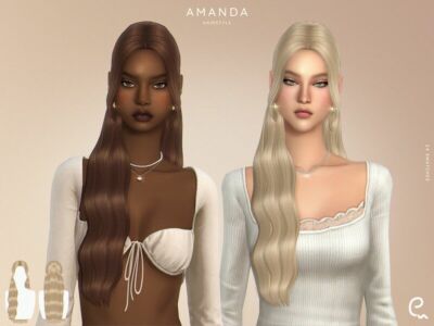 Amanda Hairstyle By Enriques4 Sims 4 CC