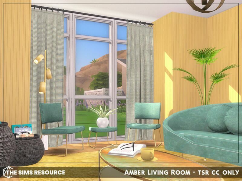 sims 4 cc amber living room tsr cc only by sharon337 2