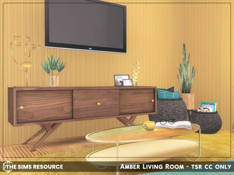 sims 4 cc amber living room tsr cc only by sharon337 3