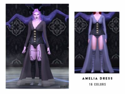 Amelia Dress [Patreon] By Oranostr Sims 4 CC