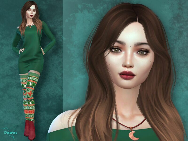 Annette Almin By Trasras Sims 4 CC