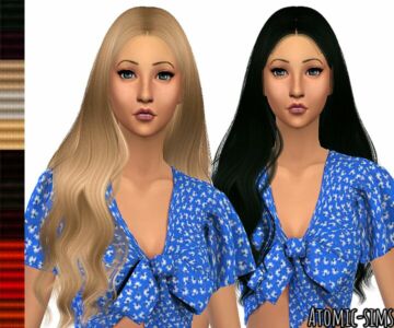 Anto Karen Hairstyle Retexture By Atomic-Sims Sims 4 CC