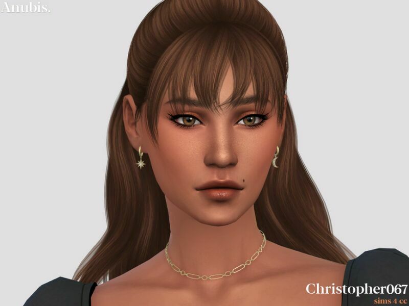 sims 4 cc anubis earrings by christopher067 2