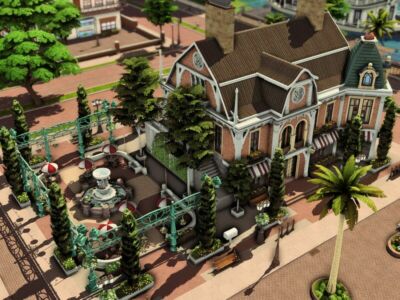 Apartments + Coffee Shop Sims 4 CC