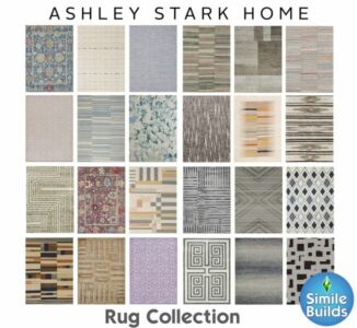 Ashley Stark Home Rugs CC By Similebuilds Sims 4 CC