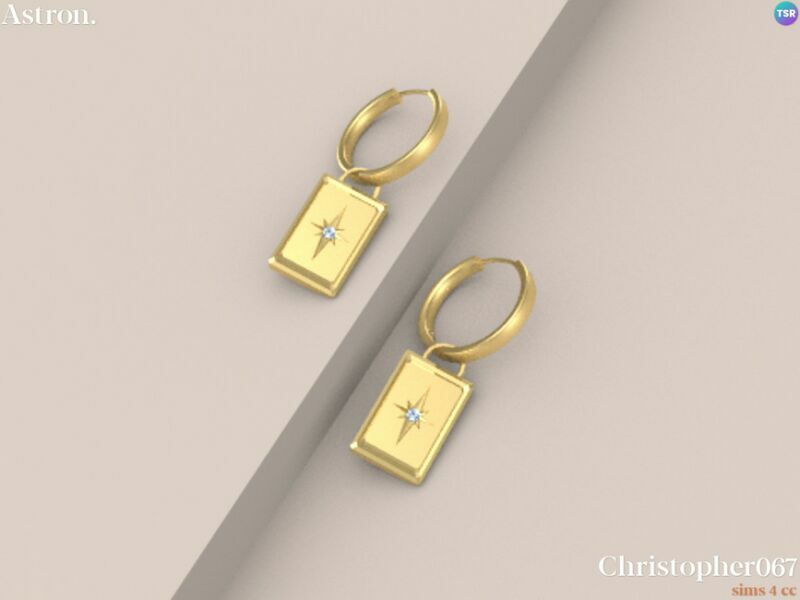 sims 4 cc astron earrings by christopher067 3