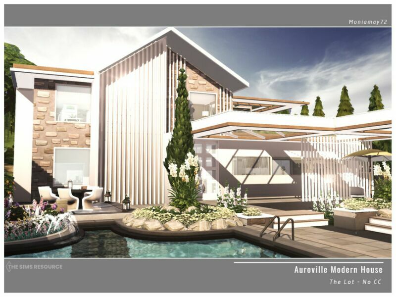 sims 4 cc auroville modern house no cc by moniamay72 3