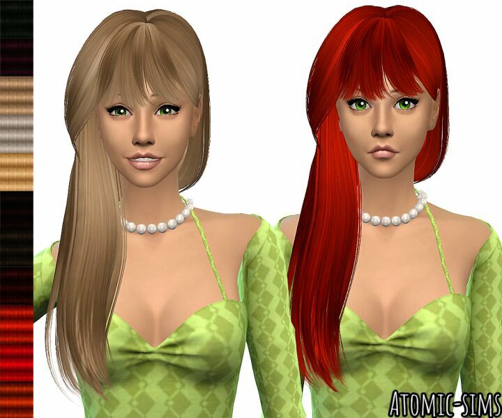 B-Flysims Hair 131 Retexture By Atomic-Sims Sims 4 CC