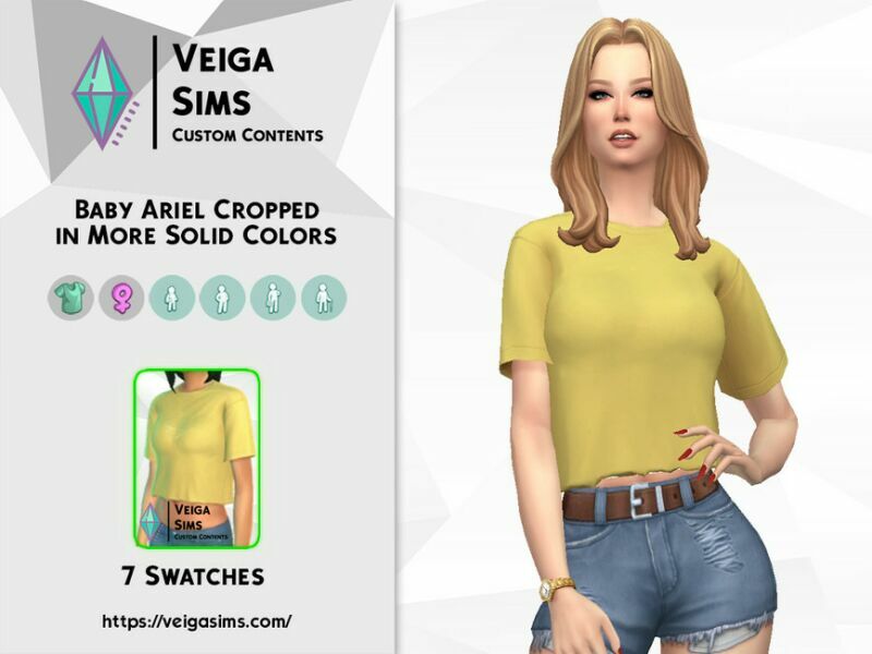 sims 4 cc baby ariel cropped in more solid colors 2