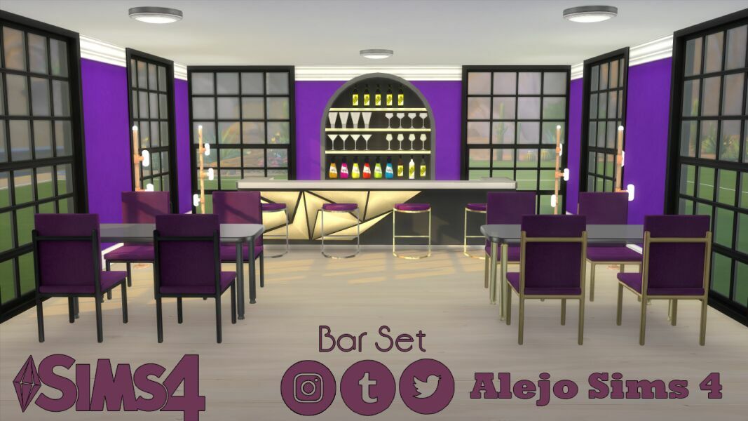 sims 4 cc bar set 3