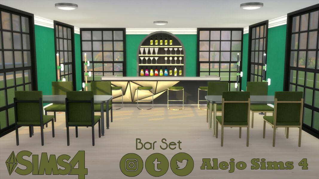 sims 4 cc bar set 5