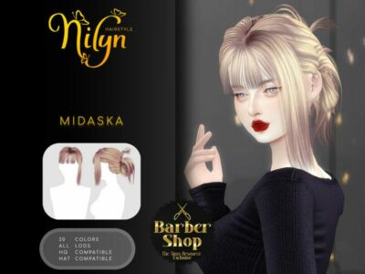 Barber Shop Midaska Hair By Nilyn Sims 4 CC