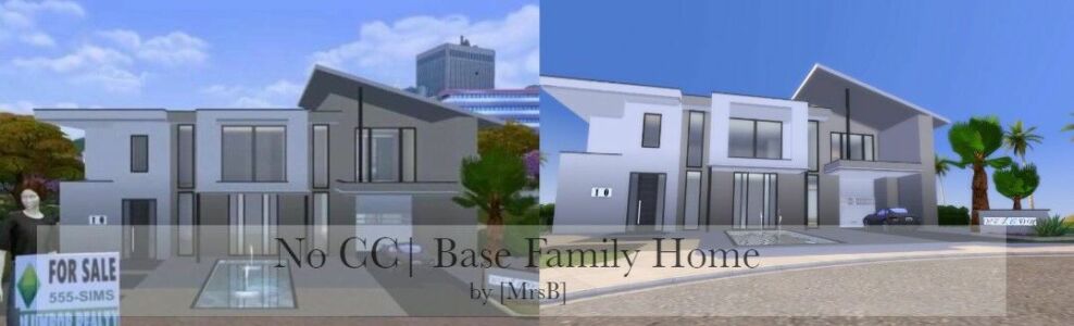 Base Family Home |CC Free By Mrsbarbiex3 Sims 4 CC