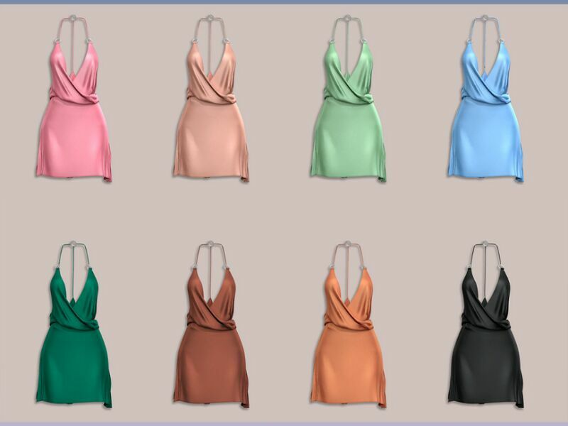 sims 4 cc belaloallure poppy silk dress patreon by belal1997 2