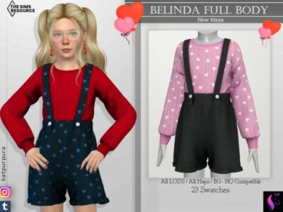 Belinda Full Body By Katpurpura Sims 4 CC