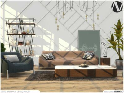 Bellevue Living Room By Artvitalex Sims 4 CC