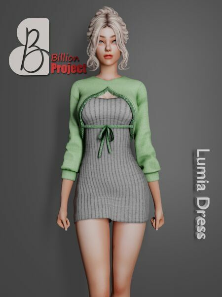 Billionproject-Lumia Dress Sims 4 CC