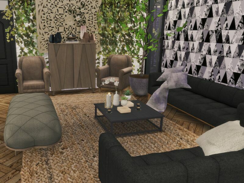 sims 4 cc black soul livingroom only tsr cc by genkaiharetsu 5