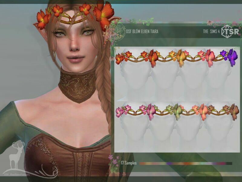 Blom Elven Tiara By Dansimsfantasy Sims 4 CC