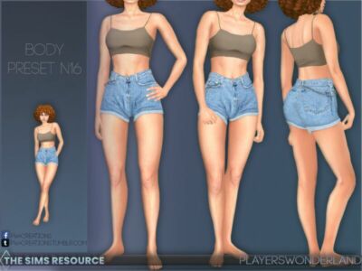 Bodypreset N16 By Playerswonderland Sims 4 CC