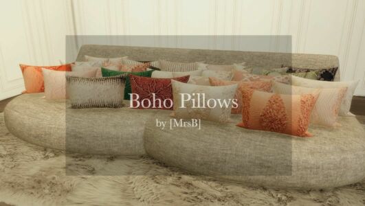 Boho Pillows |CC By Mrsbarbiex3 Sims 4 CC