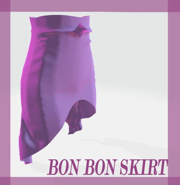 sims 4 cc bon bon skirt made by me all the mesh texture in md 3d by rubicitaaya 2