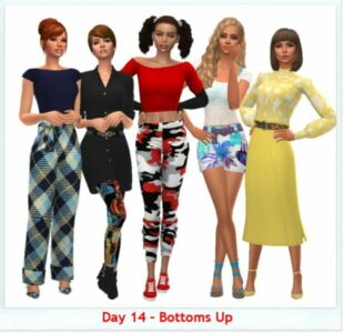 Bottoms UP SET Sims 4 CC