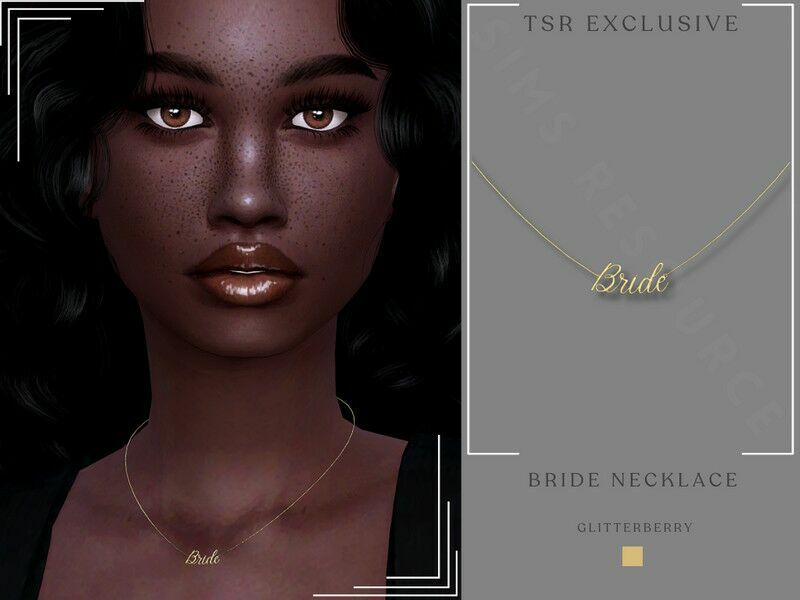 Bride Necklace By Glitterberryfly Sims 4 CC