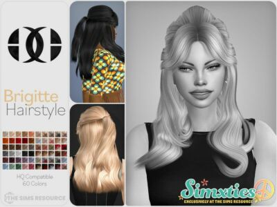 / Brigitte Hairstyle Sims 4 CC