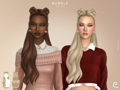 Bubble Hairstyle By Enriques4 Sims 4 CC