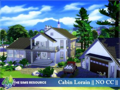 Cabin Lorain || NO CC || By Bozena Sims 4 CC