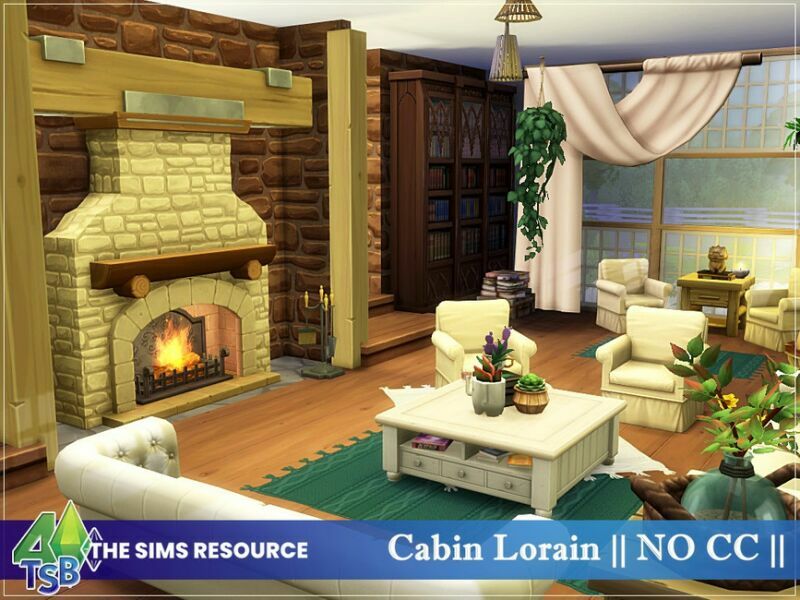 sims 4 cc cabin lorain no cc by bozena 5