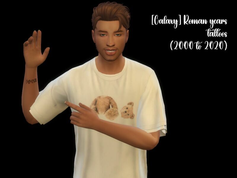 [Calaxy] Roman Years Tattoos (2000 To 2020) Sims 4 CC