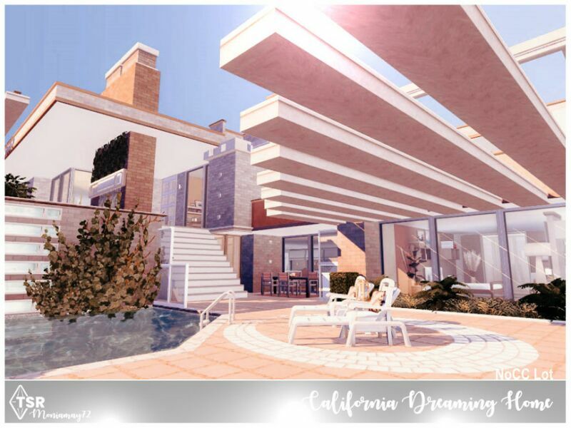 sims 4 cc california dreaming home nocc by moniamay72 3