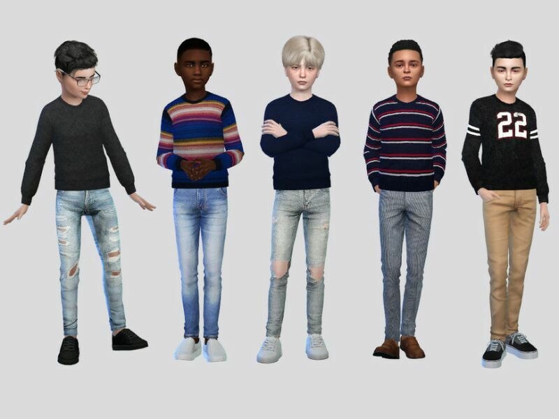 Casual Sweater Boys By Mclaynesims Sims 4 CC