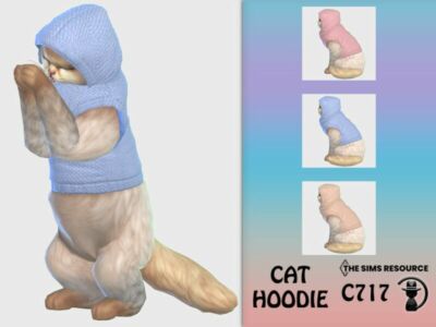 CAT Hoodie C717 By Turksimmer Sims 4 CC