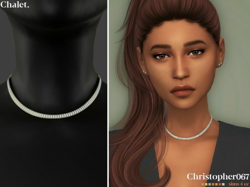 Chalet Necklace By Christopher067 Sims 4 CC