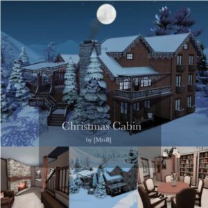 Christmas Cabin |CC Free By Mrsbarbiex3 Sims 4 CC