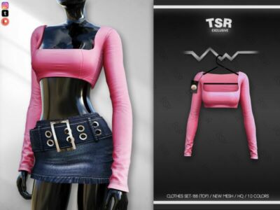 Clothes SET-188 (TOP) BD629 By Busra-Tr Sims 4 CC