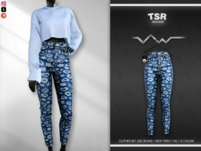 Clothes SET-200 (Jeans) BD656 By Busra-Tr Sims 4 CC