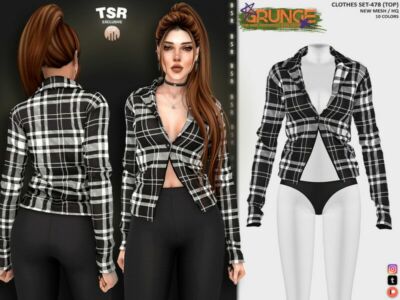 Clothes SET-478 (TOP) BD1260 By Busra-Tr Sims 4 CC