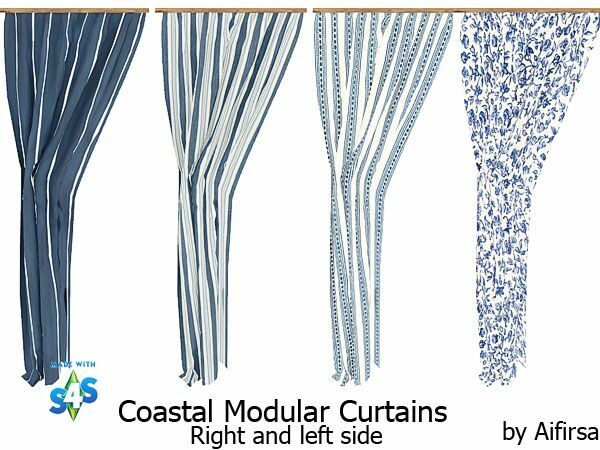 sims 4 cc coastal modualr curtains by aifirsa 2