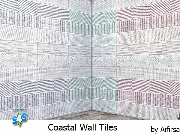 Coastal Tiles By Aifirsa Sims 4 CC