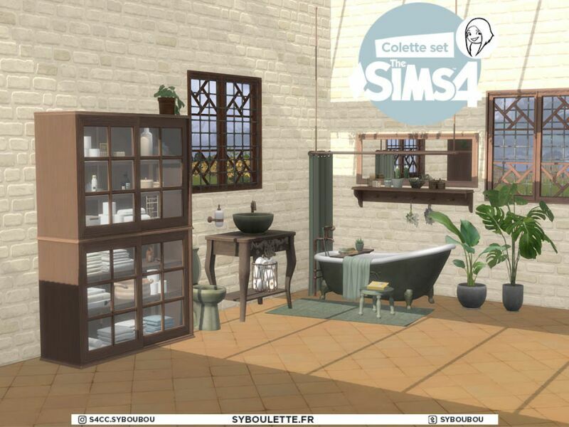 sims 4 cc colette bathroom set by syboulette 2