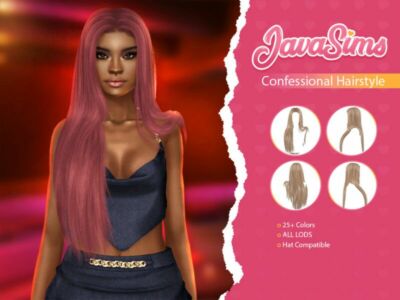 Confessional (Hairstyle) By Javasims Sims 4 CC