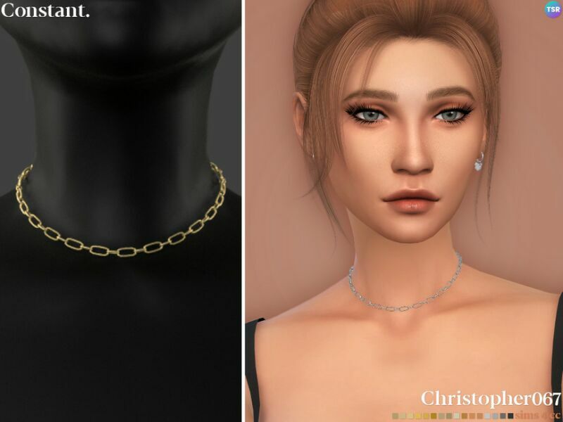 Constant Necklace By Christopher067 Sims 4 CC