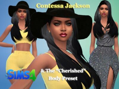 Contessa Jackson & The “Cherished” Body Preset By VTK Sims 4 CC