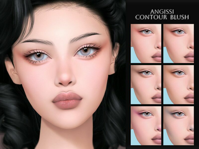 Contour Blush By Angissi Sims 4 CC