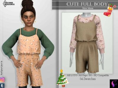 Cute Full Body By Katpurpura Sims 4 CC