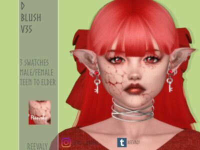 D Blush V35 By Reevaly Sims 4 CC